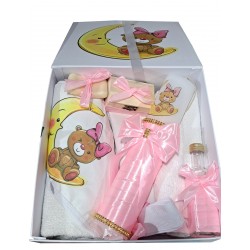 Set Trusou si lumanare pentru botez fetite, set complet pentru biserica ALBINUTA13 Set Trusou si lumanare pentru botez fetite, set complet pentru biserica ALBINUTA13