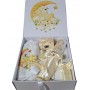 Set Trusou si lumanare pentru botez fetite si baieti, set complet pentru biserica ALBINUTA19