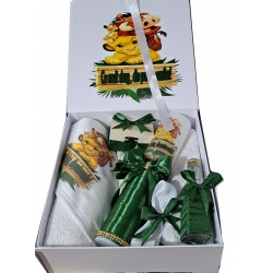Set Trusou si lumanare pentru botez fetite si baieti, set complet pentru biserica ALBINUTA20 Set Trusou si lumanare pentru botez fetite si baieti, set complet pentru biserica ALBINUTA20