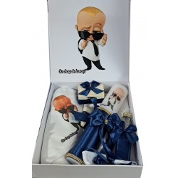 Set Trusou si lumanare pentru botez baieti, set complet pentru biserica ALBINUTA22 Set Trusou si lumanare pentru botez baieti, set complet pentru biserica ALBINUTA22