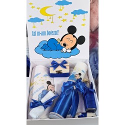 Set trusou si lumanare pentru botez fetite si baieti, set complet pentru biserica ALBINUTA28 Set trusou si lumanare pentru botez fetite si baieti, set complet pentru biserica ALBINUTA28