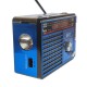 Radio MP3 portabil, baterie reincarcabila, USB, TF, AUX, Albastru - BA8049UR