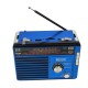 Radio MP3 portabil, baterie reincarcabila, USB, TF, AUX, Albastru - BA8049UR