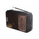 Radio MP3 la retea si portabil, cu 5 benzi FM/AM/SW 1-2/TV , maro - JR608ACW