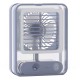 Ventilator portabil cu umidificator incorporat si incarcare USB, cu lumina de noapte, albastru - FAN1500