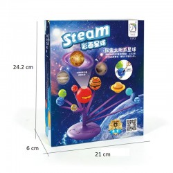 Jucarie educativa pentru copii, Sistemul Solar cu proiectie, miscarea planetelor si pictarea lor, 8 ani Jucarie educativa pentru copii, Sistemul Solar cu proiectie, miscarea planetelor si pictarea lor, 8 ani