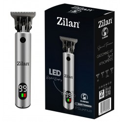 Oferta! Masina de tuns zilan zln8580 5 in 1 pentru par si barba cu afisaj digital, RZLN8580