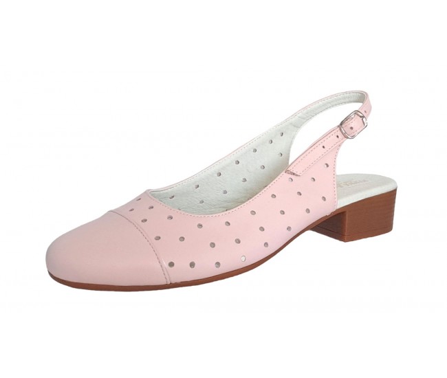 Pantofi dama casual din piele naturala nude - NA252NUDEP