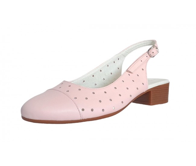 Pantofi dama casual din piele naturala nude - NA252NUDEP