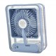 Ventilator portabil cu umidificator incorporat si incarcare USB, cu lumina de noapte, albastru - FAN1500