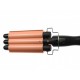 Ondulator profesional cu tehnologie ionica si 3 cilindri, 28 mm, Junma - HE19 Ondulator profesional cu tehnologie ionica si 3 cilindri, 28 mm, Junma - HE19