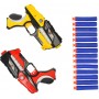 Set 2 pistoale de jucarie cu gloante din burete, ventuze si tinta, SPACE BLASTER - SB456