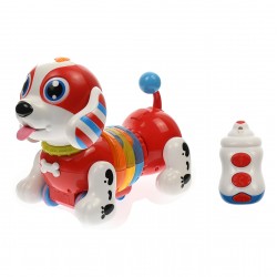 Catelus de jucarie cu telecomanda, cu luminite, sunete si muzica - BB396