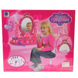 Set salon de frumusete cu oglinda 11 accesorii, sunete si luminite - 66123 Set salon de frumusete cu oglinda 11 accesorii, sunete si luminite - 66123