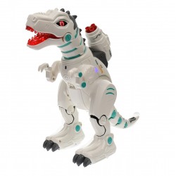 Produs resigilat - Tiranozaur robot de jucarie cu telecomanda, sufla abur, vorbeste - 88002