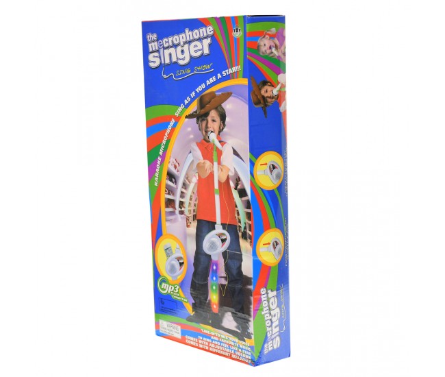 Microfon de jucarie pentru copii, cu amplificator voce si lumini - 6262