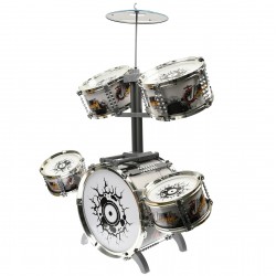 Set de tobe de jucarie si scaun, 5 tobe, cianel - 68537