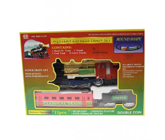 Trenulet de jucarie pentru copii, cu baterii, sunete si lumini - 70199