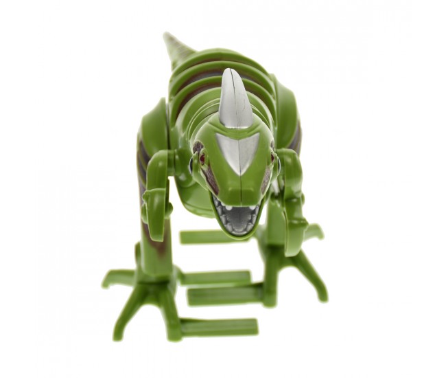 Dinozaur robot de jucarie, merge, are sunete specifice si lumini, verde - D103V