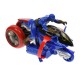 Motocicleta cu telecomanda de jucarie, baterie reincarcabila, cu luminite, albastra - XB73