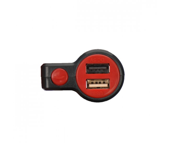 Modulator FM auto cu doua iesiri USB, card si JACK - KCB905