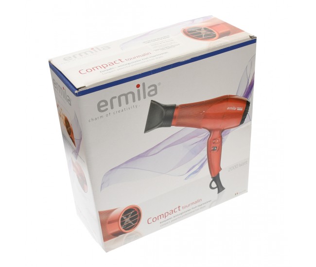 Ermila Compact Tourmaline, uscator profesional de par, 2000W, rosu, ER4325-0041