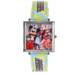 Ceas pentru copii cu Hannah Montana, cadran patrat, multicolor