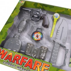 Set comando de jucarie, distractiv, de rol, cu accesorii militare, verde