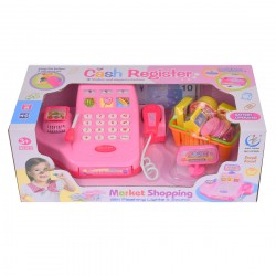 Set Casa De Marcat De Jucarie, Produse, Bani, Roz - 2238A Set Casa De Marcat De Jucarie, Produse, Bani, Roz - 2238A