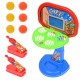 Jucarie cu baschet, cu doua catapulte si 6 bilute, multicolor, jucarie +3 ani, 00727