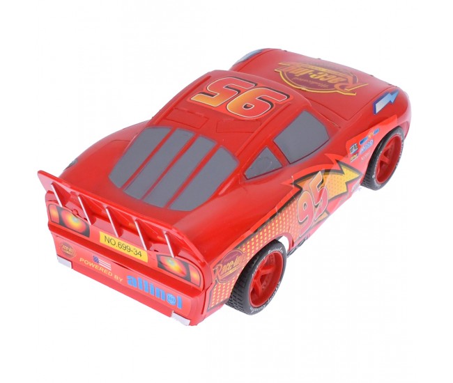 Masina cu telecomanda de jucarie, Fulger McQueen, CARS, rosie