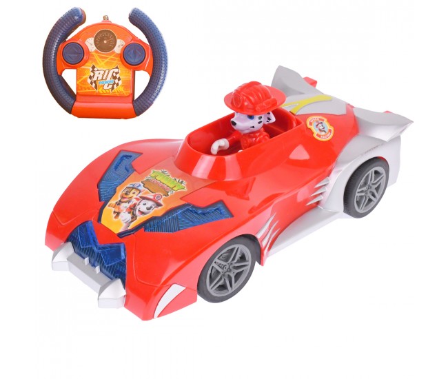 Masinuta de jucarie cu telecomanda, pompieri, cu sunete si luminite, Paw Patrol, rosu