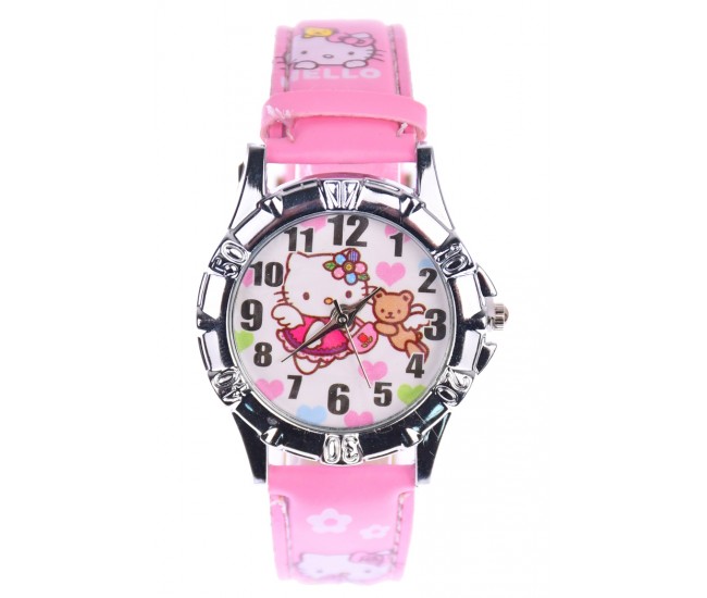 Set ceas pentru copii, cu Hello Kitty si rechizite