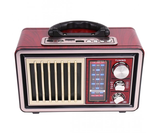 Radio MP3, cu bluetooth, sd, usb, baterie reincarcabila, cu lanterna