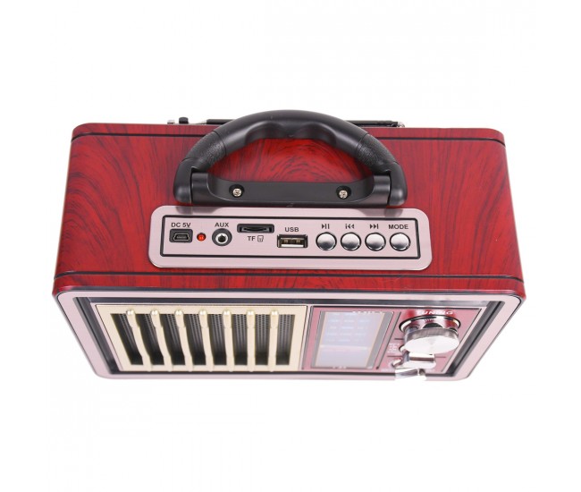 Radio MP3, cu bluetooth, sd, usb, baterie reincarcabila, cu lanterna