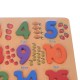 Puzzle de jucarie, potrivire dimensiuni si numere, din lemn - 22266644M