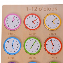 Puzzle de jucarie, potrivire dimensiuni si invatare ceas, din lemn - 3315285 Puzzle de jucarie, potrivire dimensiuni si invatare ceas, din lemn - 3315285