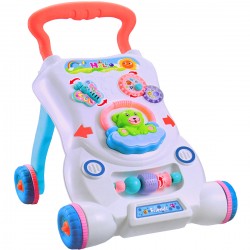 Antepremergator si centru de activitati de jucarie, din plastic cu jocuri interactive, viteza ajustabila