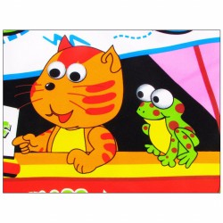 Covoras muzical cu pian de jucarie, 8 melodii, 4 sunete de animale, 73 x 60 cm, multicolor