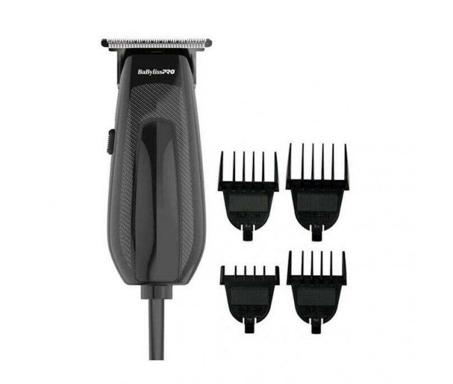 Trimmer Profesional Babyliss PRO ETCHFX FX69ZE, 4 piepteni de tuns, retea, otel inoxidabil, Negru