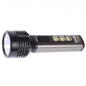 Lanterna dubla cu LED, acumulator reincarcabil, 3+3 W