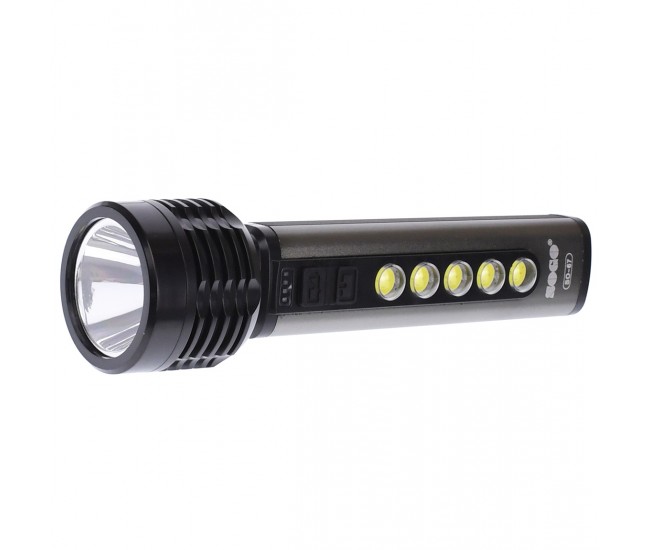 Lanterna dubla cu LED, acumulator reincarcabil, 5+3 W