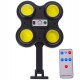 Lampa solara cu senzor de miscare si telecomanda, 60 Led COB, 60 W, rezistenta la apa - T938B