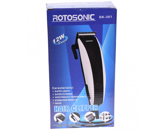 Aparat de tuns profesional Rotosonic, lungime reglabila, putere 12 W, 4 distantiere