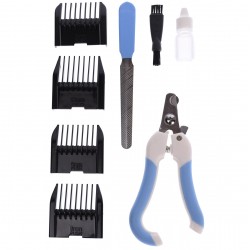 Masina de tuns caini si pisici Surker, cu 9 accesorii, cutit ceramic, silentioasa - SK600