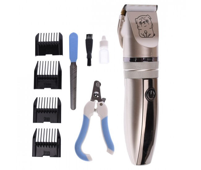 Masina de tuns caini si pisici Surker, cu 9 accesorii, cutit ceramic, silentioasa - SK600