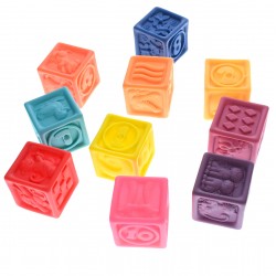 Set cuburi chitaitoare de construit din plastic, 10 cuburi - 3303029 Set cuburi chitaitoare de construit din plastic, 10 cuburi - 3303029