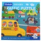 Set puzzle de jucarie, 6 vehicule din 6 piese, din carton rezistent - 3315398T