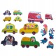 Set puzzle de jucarie, 6 vehicule din 6 piese, din carton rezistent - 3315398T