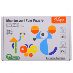 Puzzle de jucarie, 39 de piese cu cel putin de 30 modele, multicolor Puzzle de jucarie, 39 de piese cu cel putin de 30 modele, multicolor